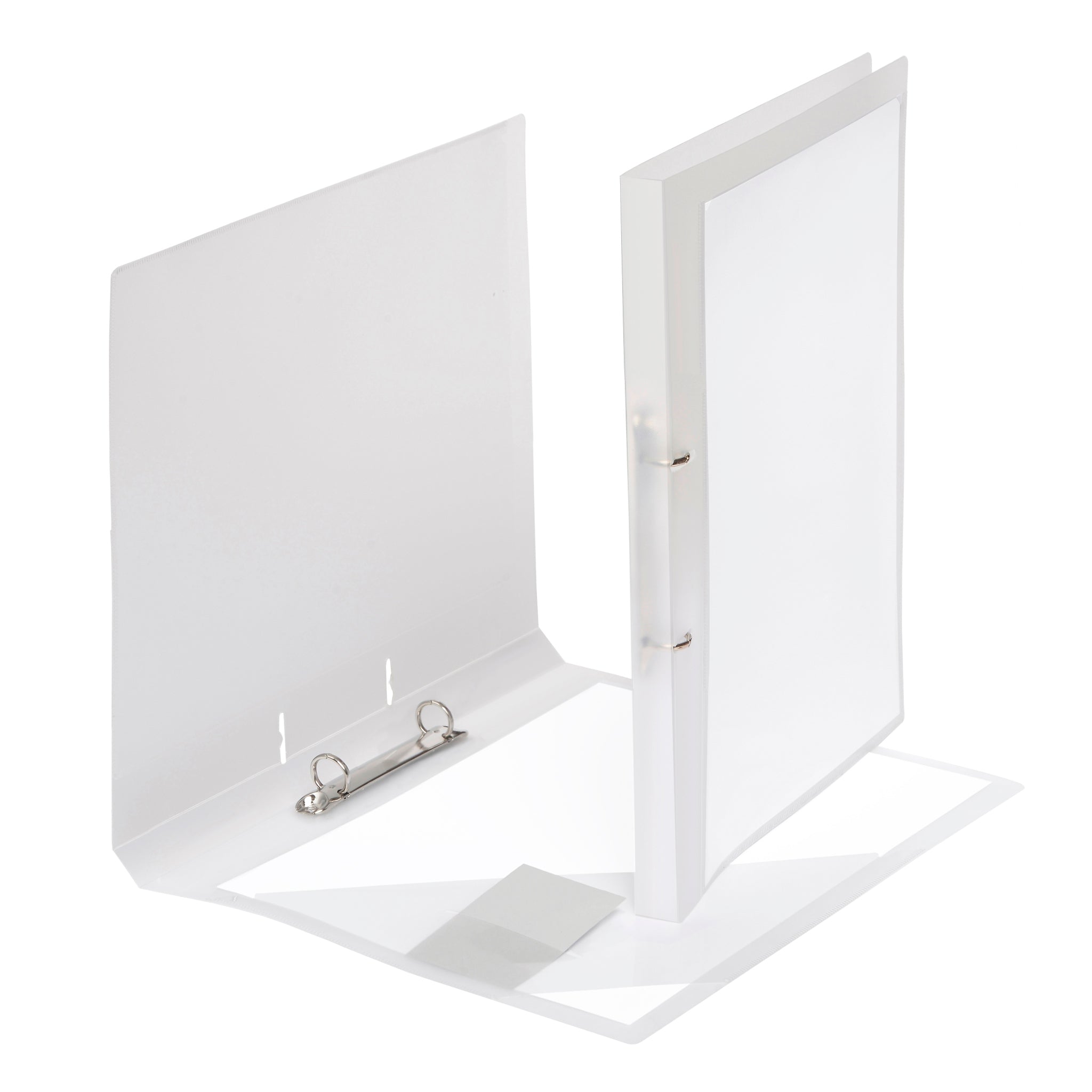 2x EXACOMPTA Präsentations-Ringbuch, A4 Maxi – 4D-Ringordner 86 Mm, Weiß