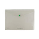 FolderGreen® Sichttasche A4 quer mit Druckknopf - Recycling-PP