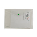 FolderGreen® Sichttasche A4 quer mit Druckknopf - Recycling-PP