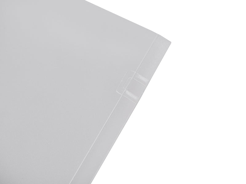 Broschüren-Mappe mit runden Taschen A4 transparent neutral