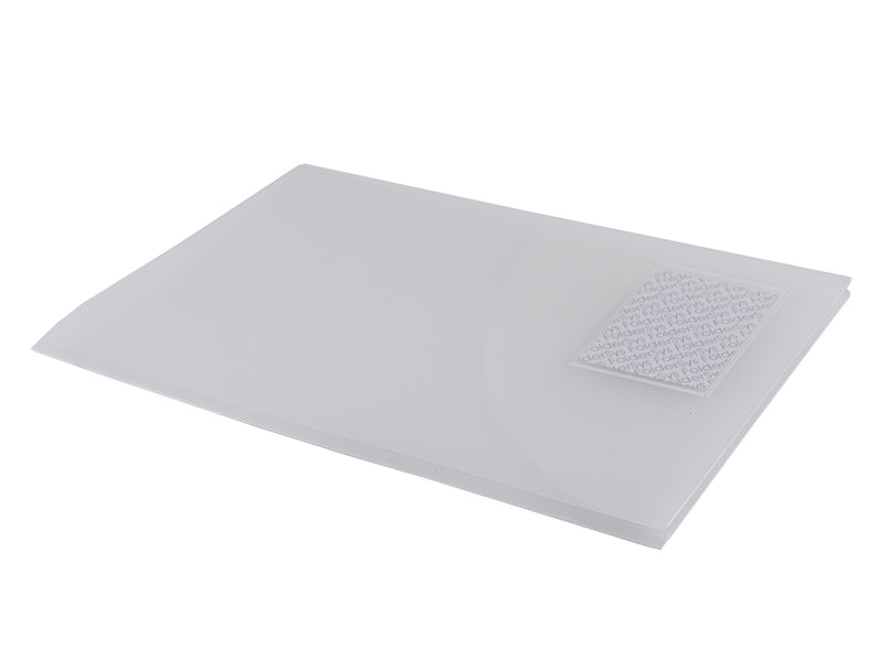 Broschüren-Mappe mit runden Taschen A4 transparent neutral