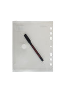 SONDERPOSTEN - Sichttasche A5 mit Abheftrand aus 70-80% Recycling-PP