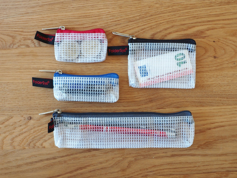 Set aus 4 Mini-Reißverschluss-Beuteln