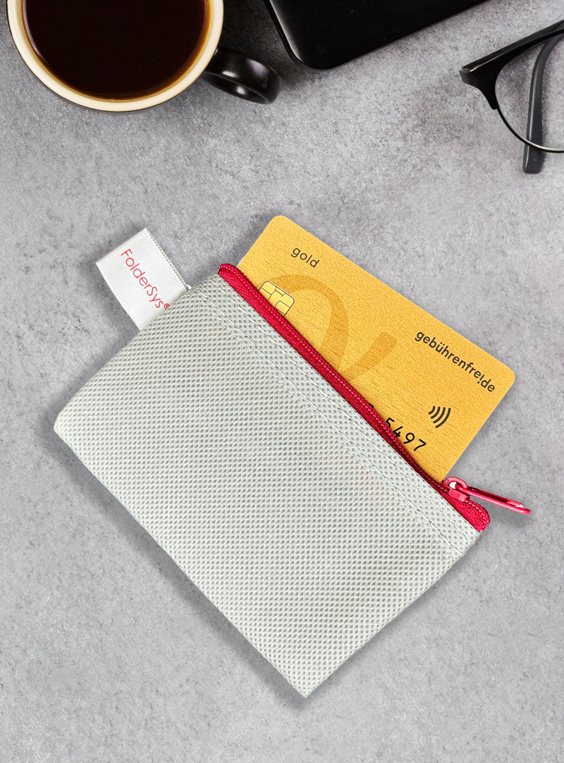 NON-WOVEN - BAG  ID-1 für Kreditkarten, ID-Karten, GRAU