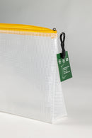 PVC-freier Reißverschluss-Beutel mit Dehnfalte A5