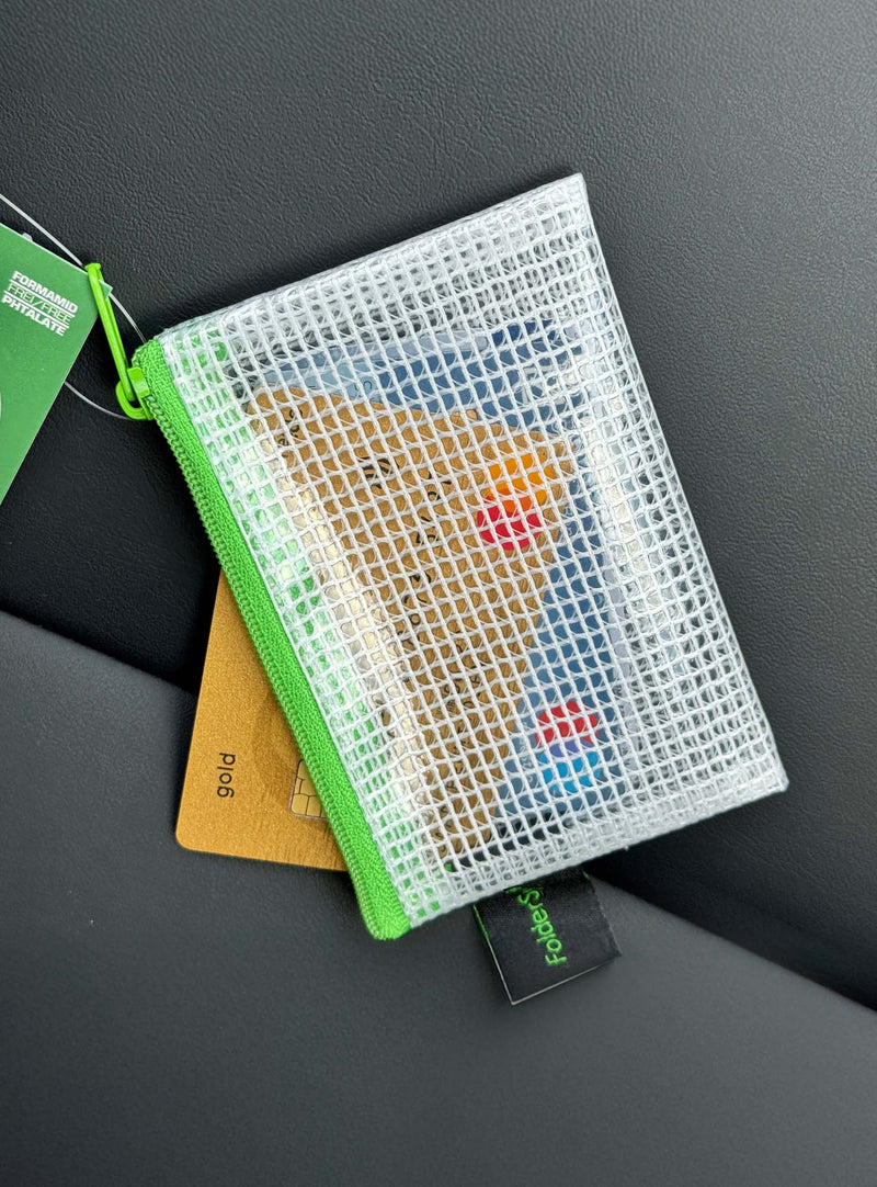 PVC-freier Reißverschlussbeutel ID-1 für Kreditkarten, ID-Karten