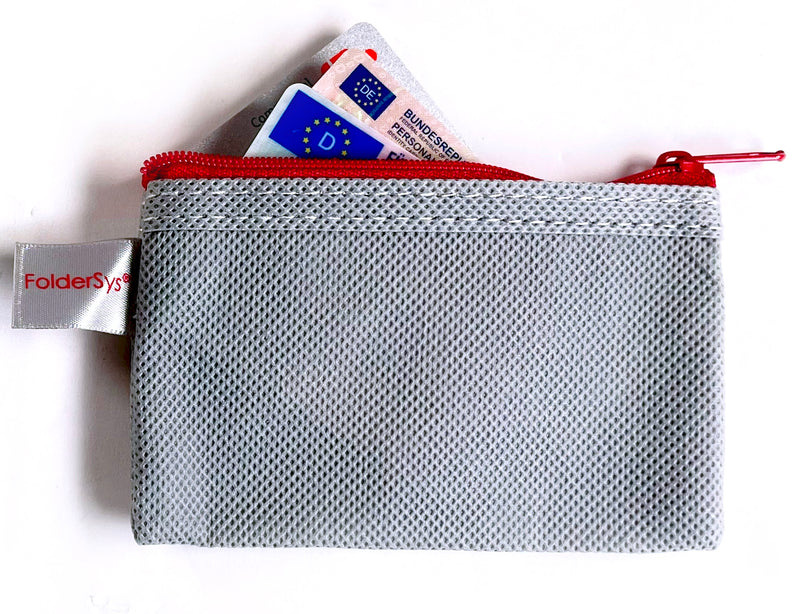 NON-WOVEN - BAG  ID-1 für Kreditkarten, ID-Karten, GRAU