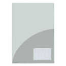 Broschüren-Mappe mit runden Taschen A4 transparent