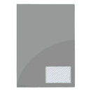 Broschüren-Mappe mit runden Taschen A4 transparent