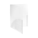 Broschüren-Mappe mit runden Taschen A4 transparent neutral