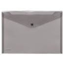 Sichttasche A4 quer mit Druckknopf