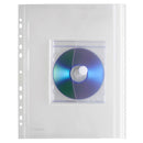 Sichttasche A4 mit CD Dehnfalte und Abheftrand
