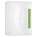 Index-Sichttasche A4 mit Abheftrand und Dehnfalte