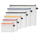 Set aus 6 Reißverschlussbeuteln PVC