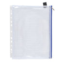 Reissverschluss-Beutel A4 mit Abheftrand