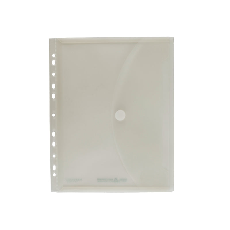 FolderGreen® Sichttasche A4 mit Dehnfalte und Abheftrand - Recycling-PP