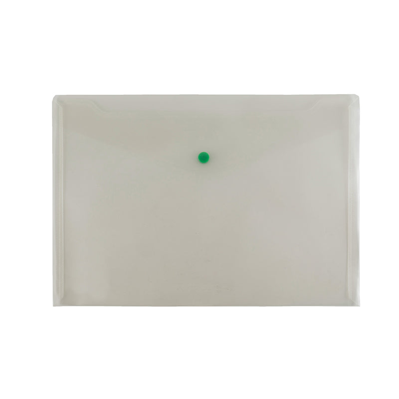FolderGreen® envelope A4 with push-button - 100% PCR-PP - Neutral