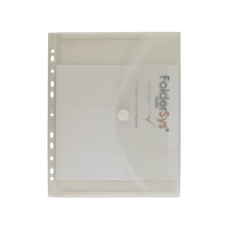 FolderGreen® Sichttasche A4 mit Dehnfalte und Abheftrand - Recycling-PP - Neutral