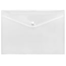 Sichttasche A4 quer mit Druckknopf neutral