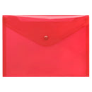 Sichttasche A5 quer mit Druckknopf neutral