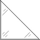 Selbstklebende Dreiecks-Tasche